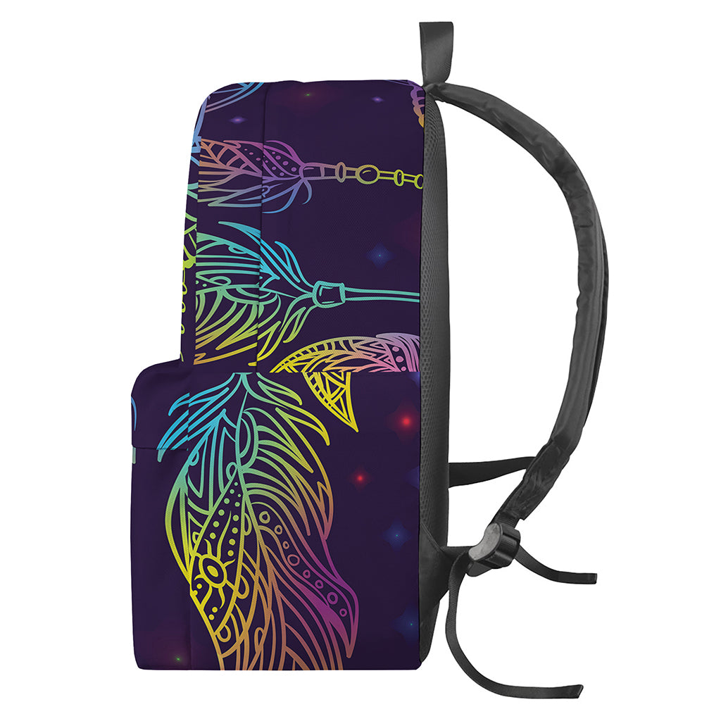 Rainbow Native Dream Catcher Print Backpack