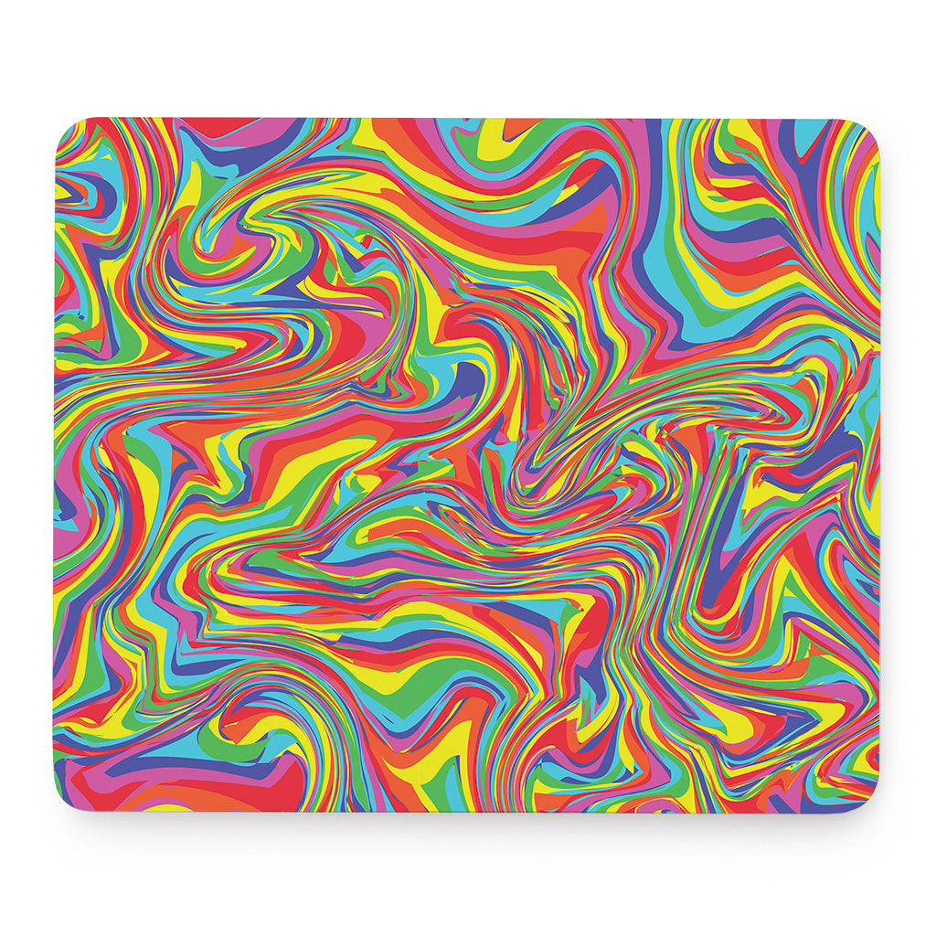 Rainbow Rave Print Mouse Pad