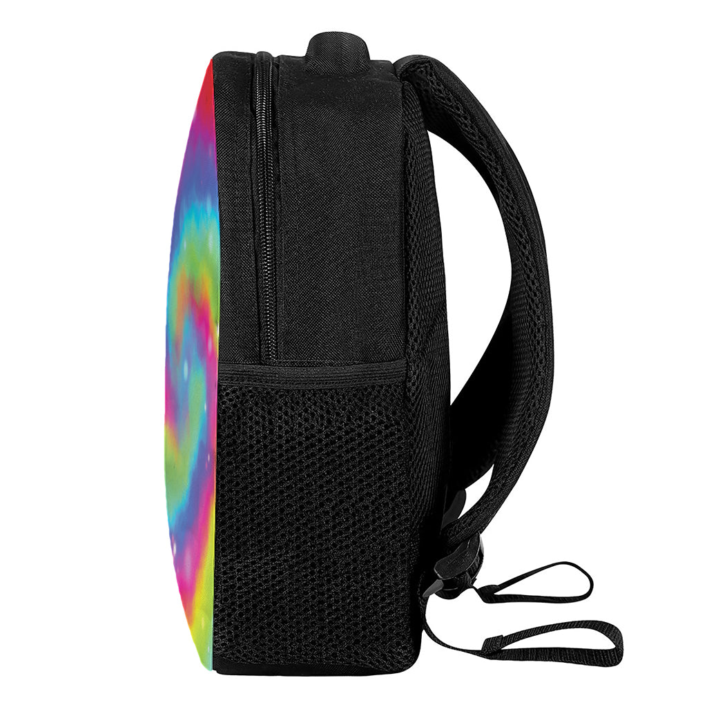 Rainbow Spiral Tie Dye Print Casual Backpack