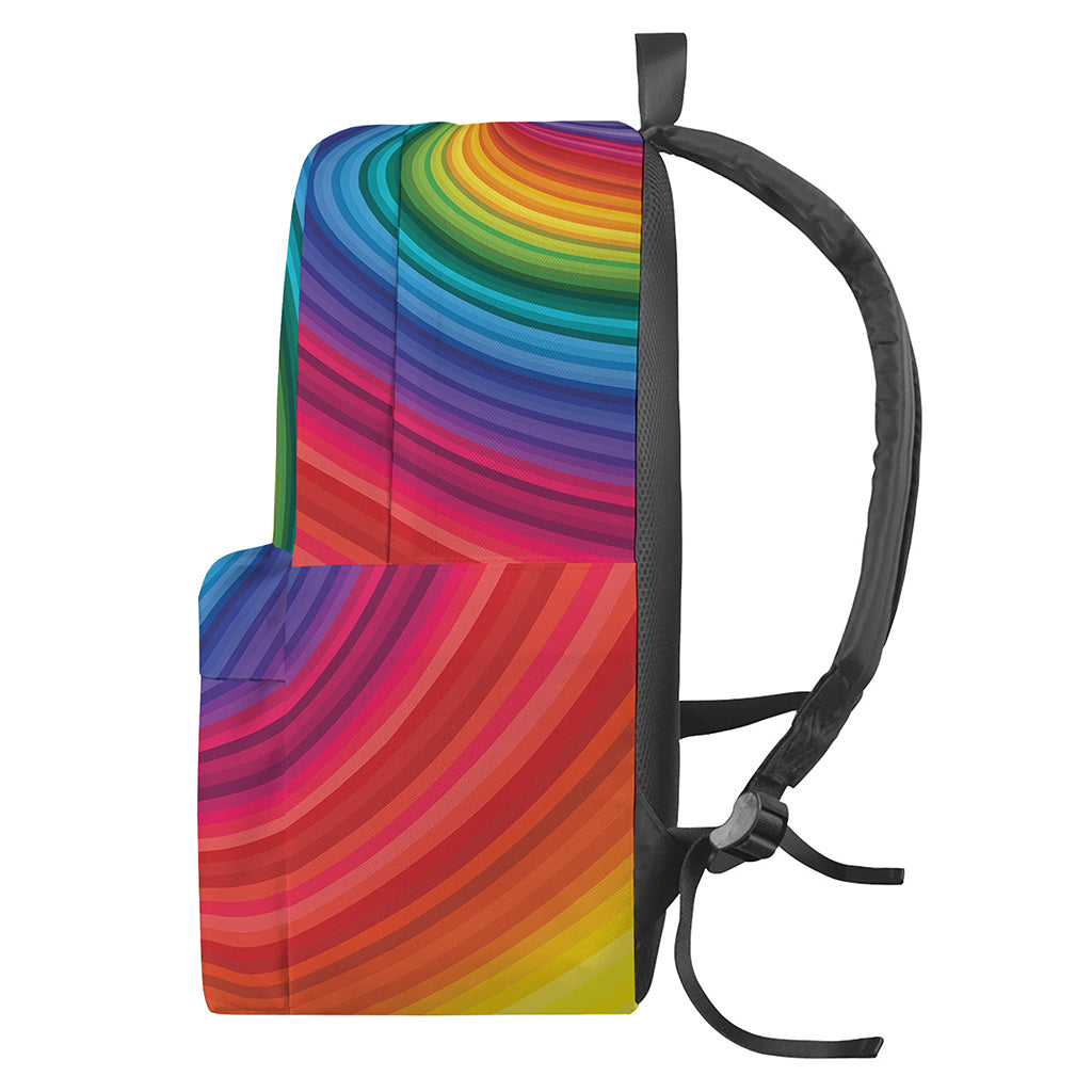 Rainbow Swirl Print Backpack