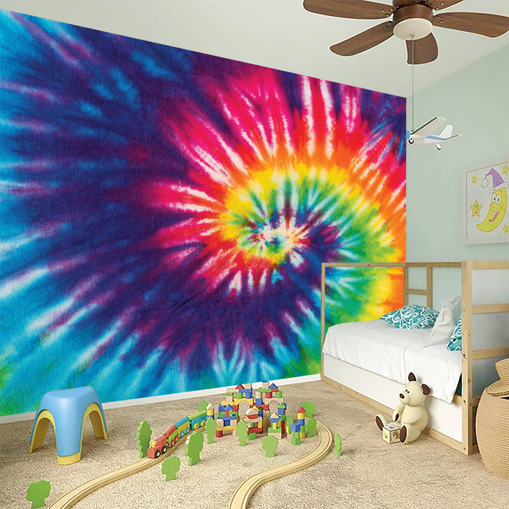 Rainbow Tie Dye Print Wall Sticker
