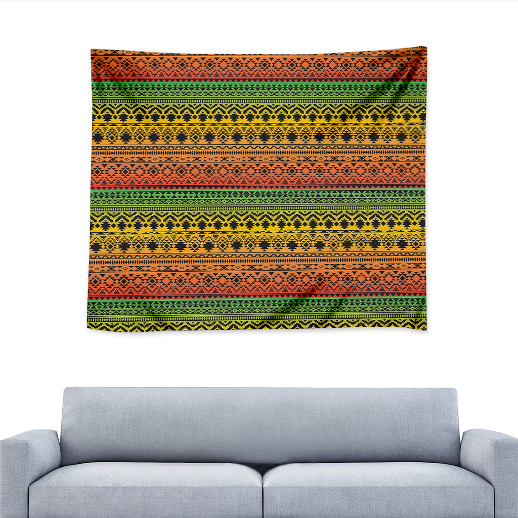 Rasta Tribal Pattern Print Tapestry