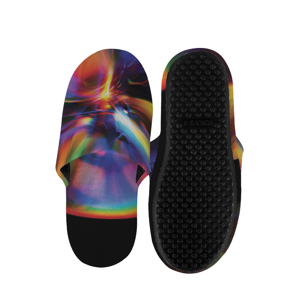 Rave Bubble Print Slippers