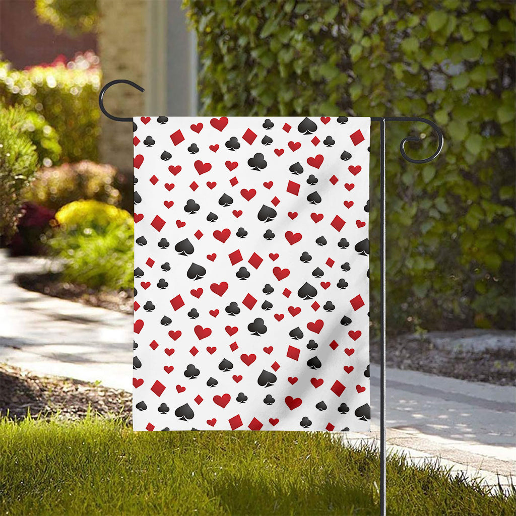 Red And Black Playing Card Suits Print House Flag