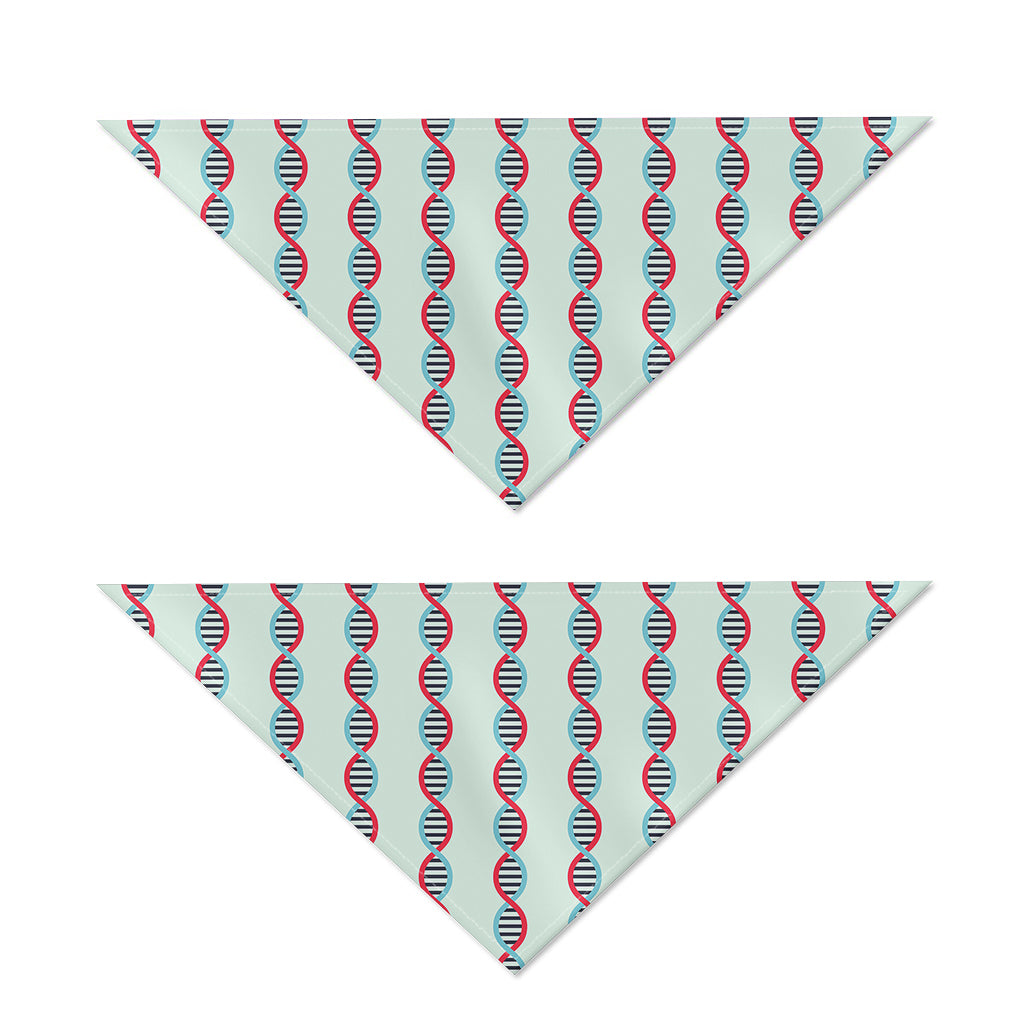 Red And Blue DNA Pattern Print Dog Bandana