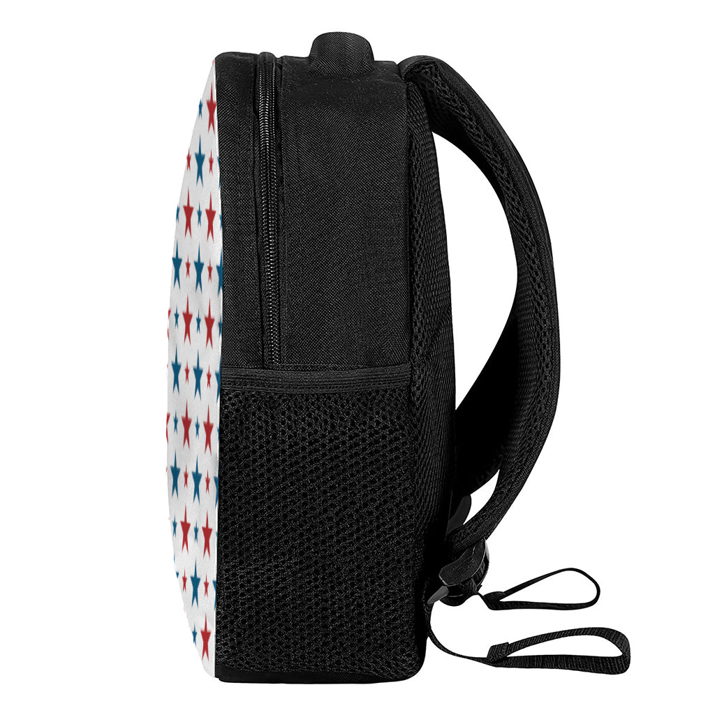Red And Blue USA Star Pattern Print Casual Backpack