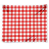 Red And White Buffalo Check Print Tapestry