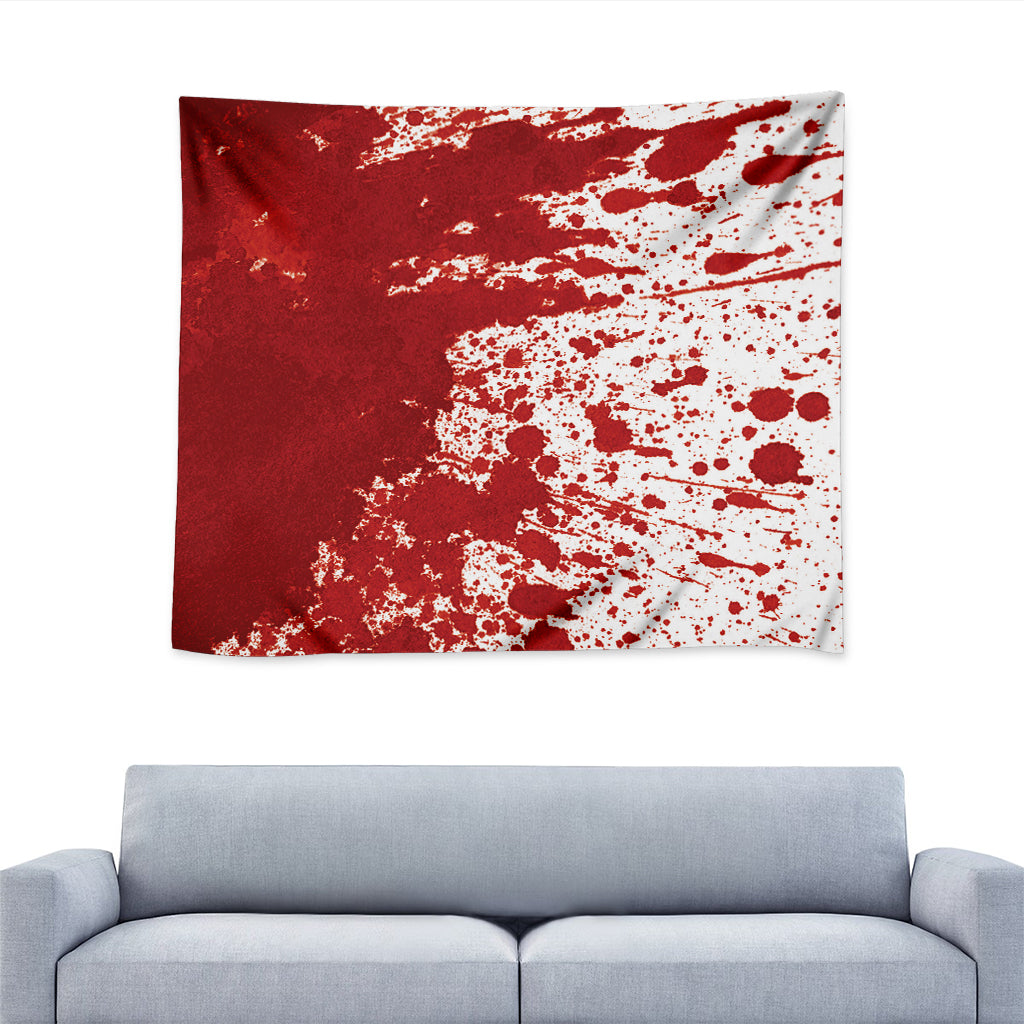 Red Blood Stains Print Tapestry