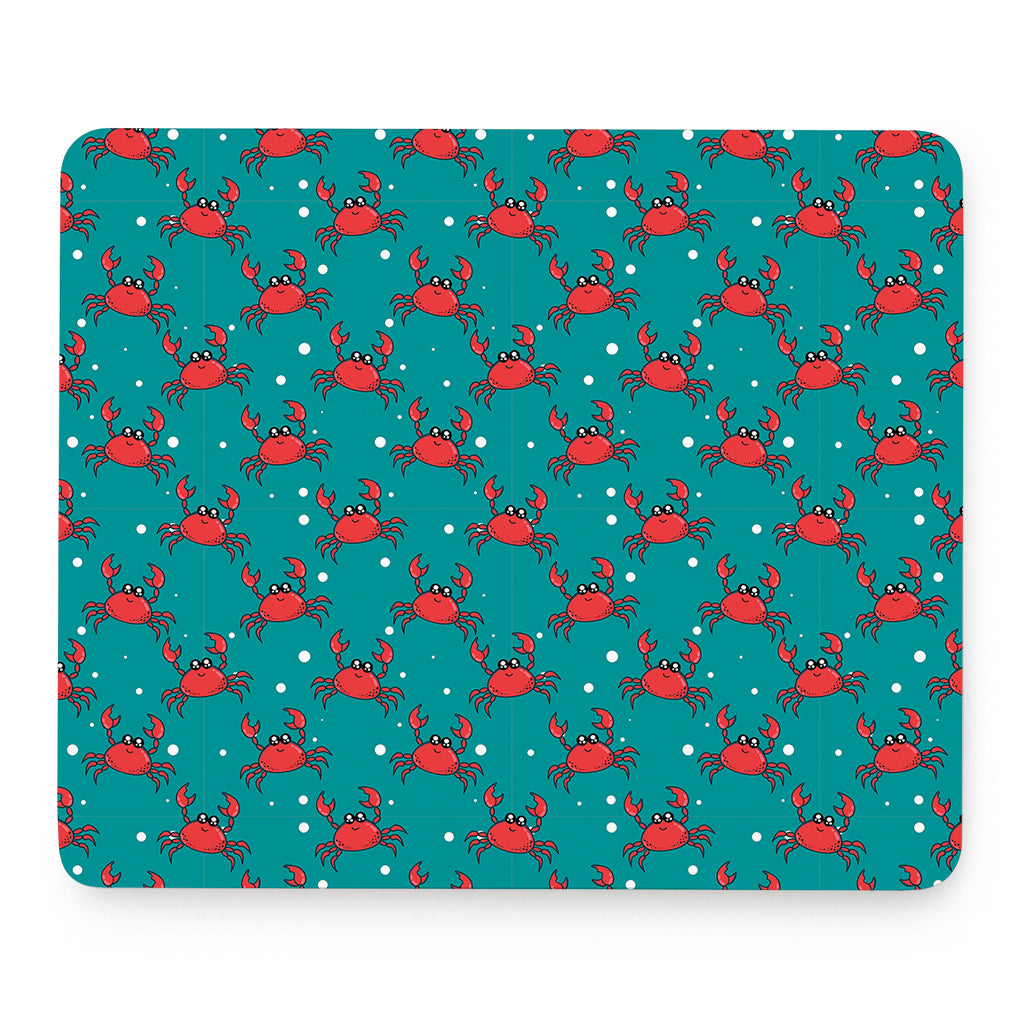 Red Crab Pattern Print Mouse Pad