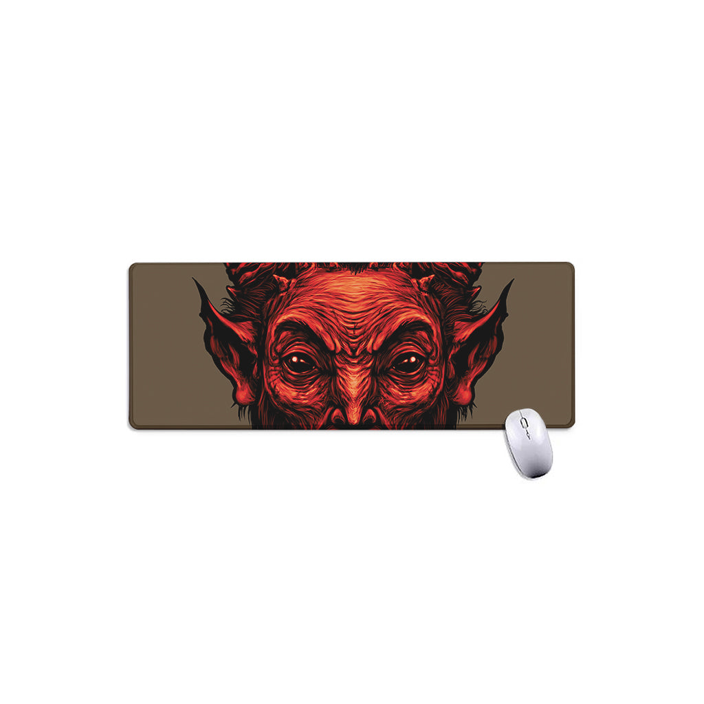 Red Devil Satan Print Extended Mouse Pad