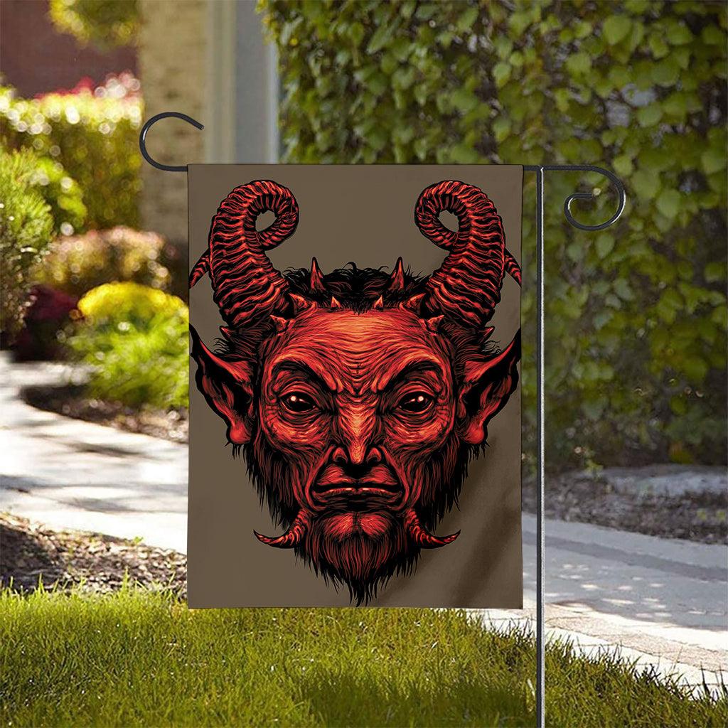 Red Devil Satan Print House Flag