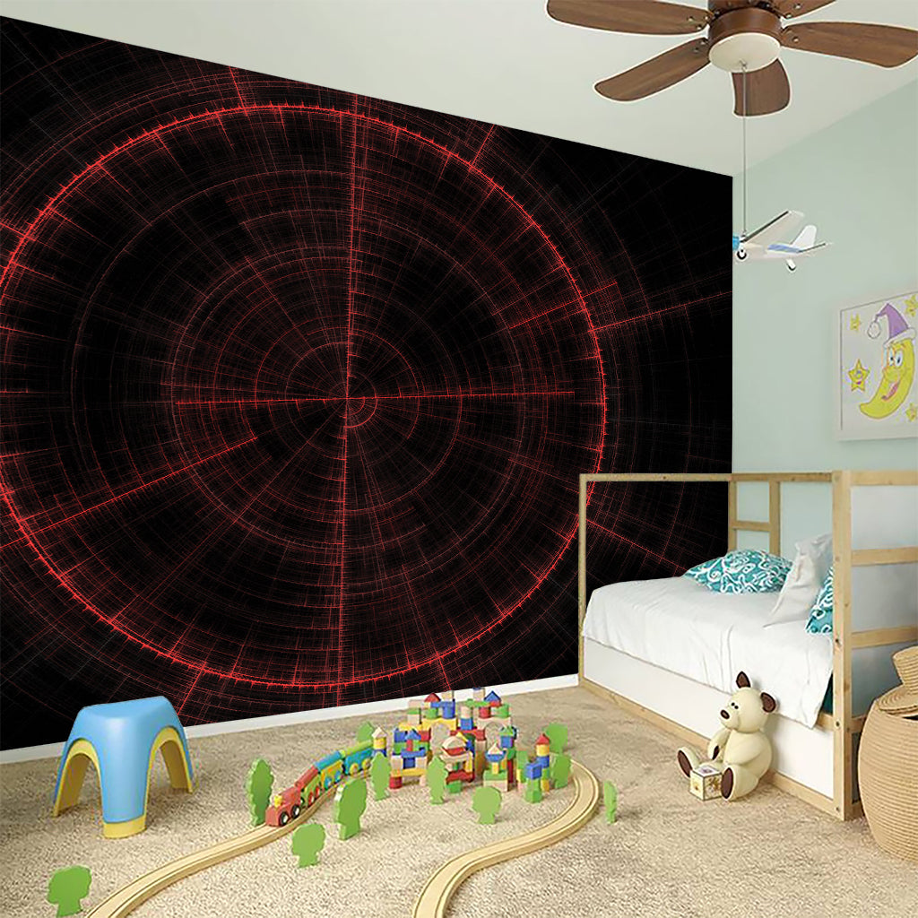 Red Gun Sight Print Wall Sticker