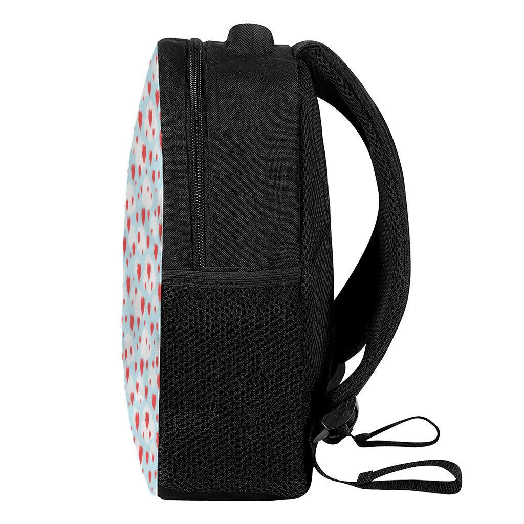 Red Heart Balloon Pattern Print Casual Backpack