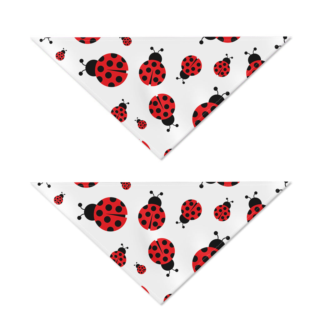 Red Ladybug Pattern Print Dog Bandana