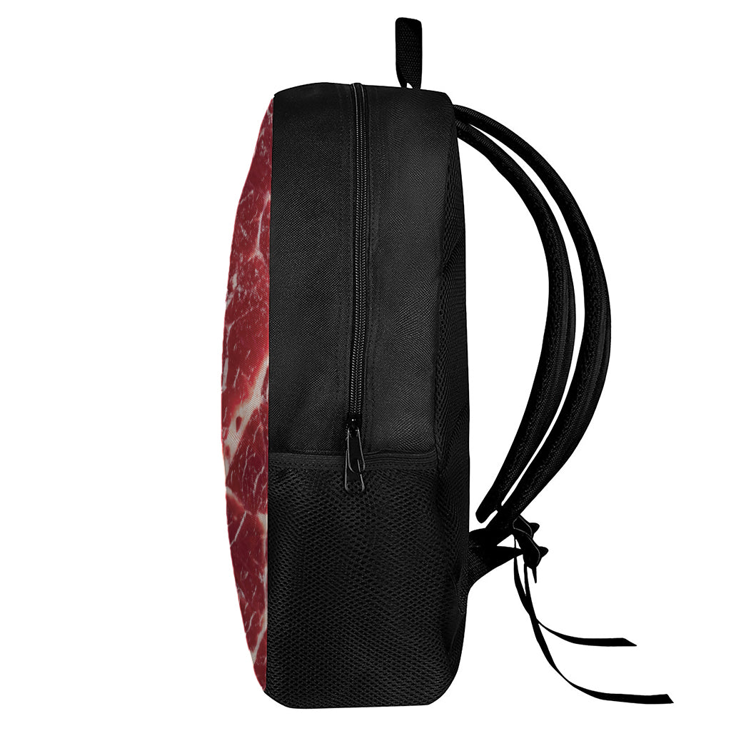 Red Meat Print 17 Inch Backpack