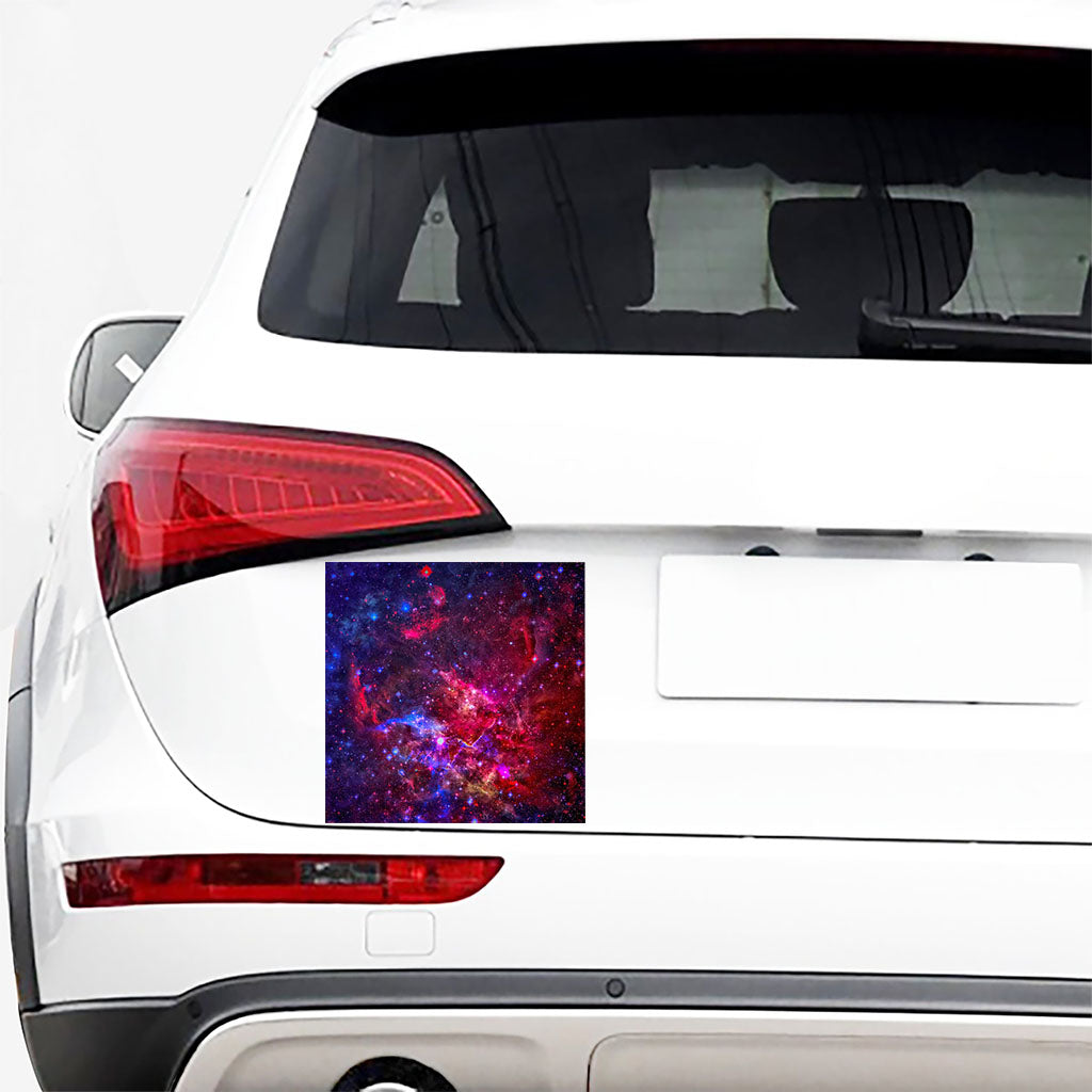 Red Purple Nebula Galaxy Space Print Car Sticker