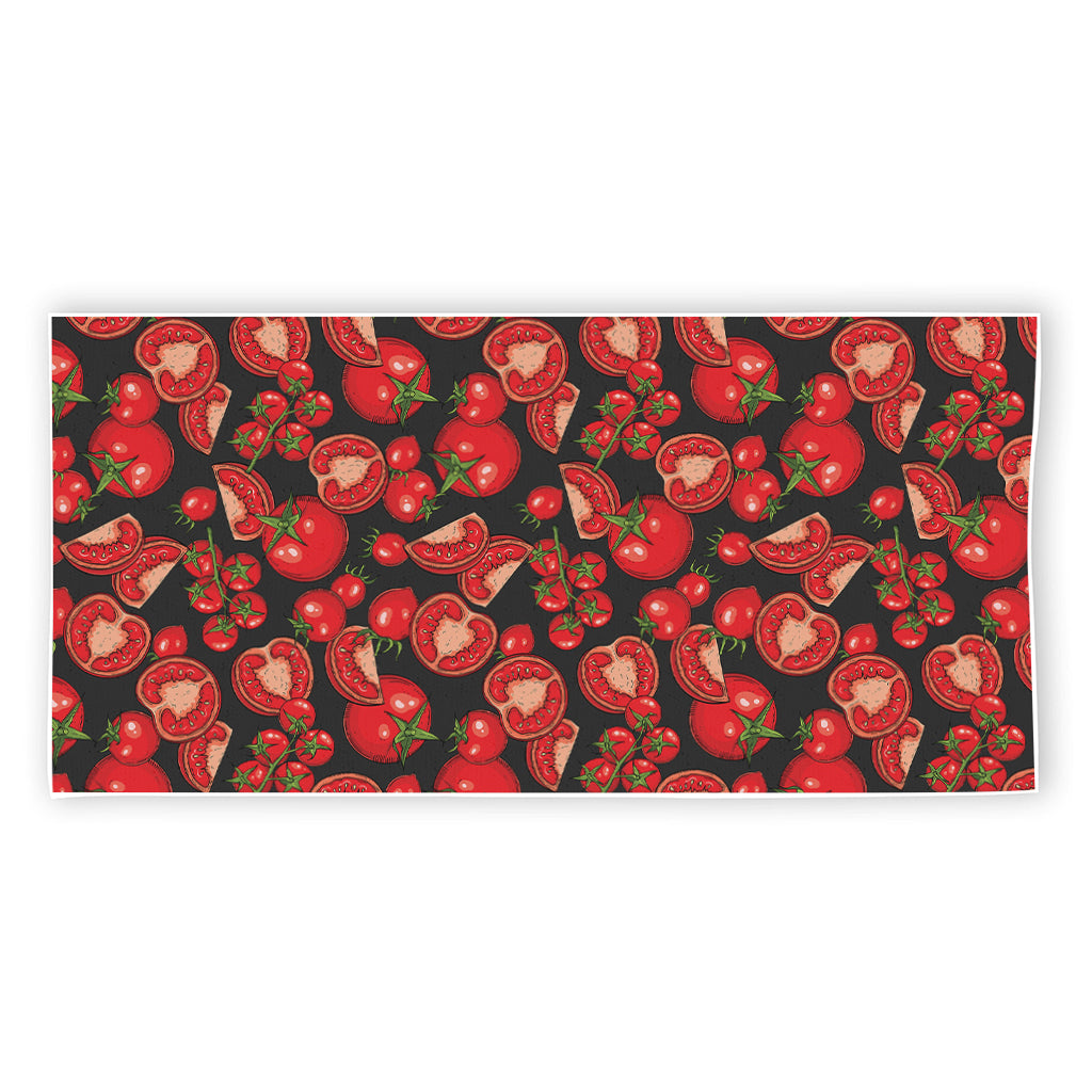 Red Ripe Tomatoes Pattern Print Beach Towel
