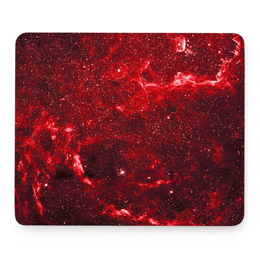 Red Stardust Universe Galaxy Space Print Mouse Pad