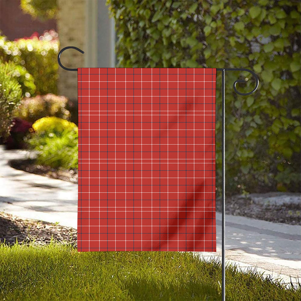 Red Tattersall Pattern Print House Flag