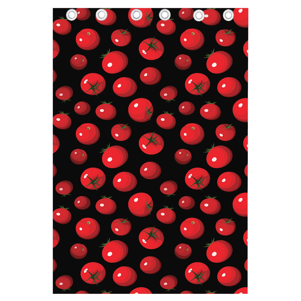 Red Tomato Pattern Print Curtain