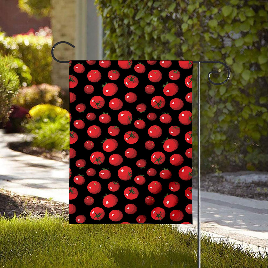 Red Tomato Pattern Print House Flag