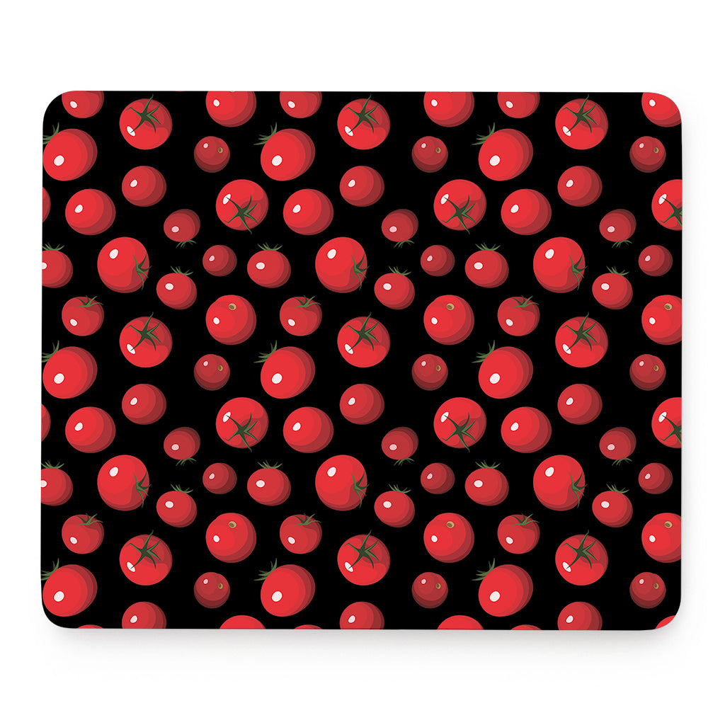 Red Tomato Pattern Print Mouse Pad