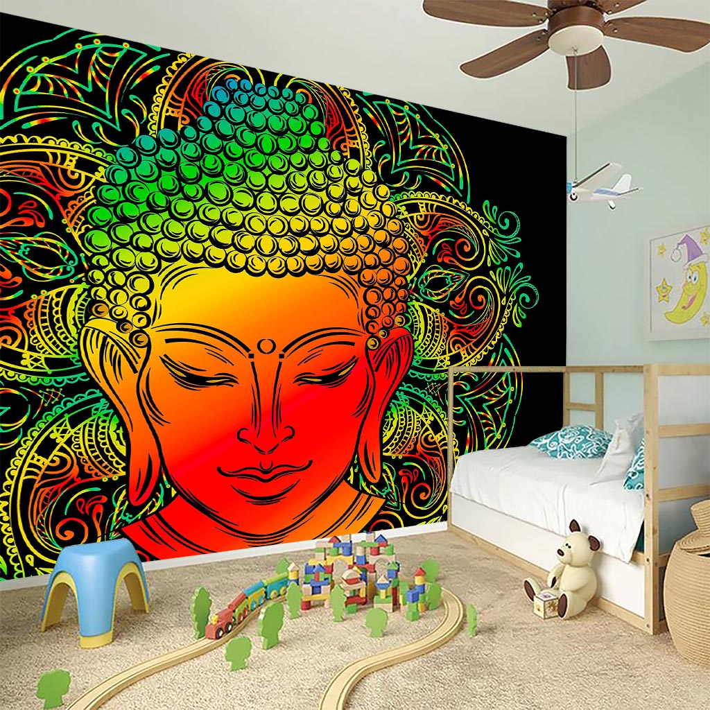 Reggae Buddha Print Wall Sticker