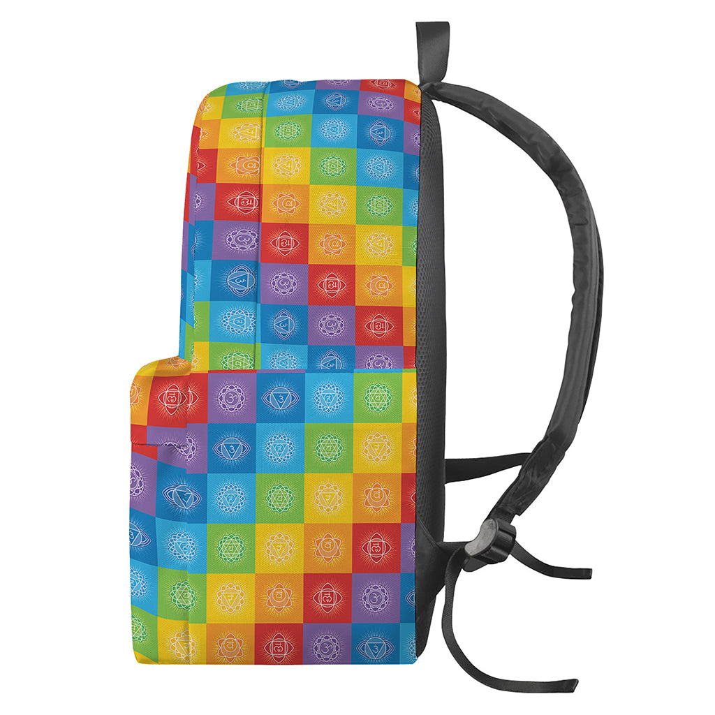 Reiki And The 7 Chakras Pattern Print Backpack