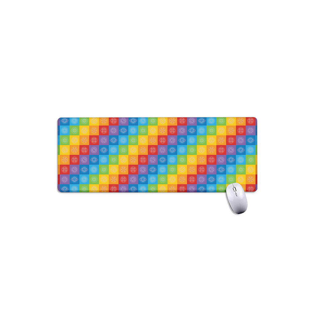 Reiki And The 7 Chakras Pattern Print Extended Mouse Pad