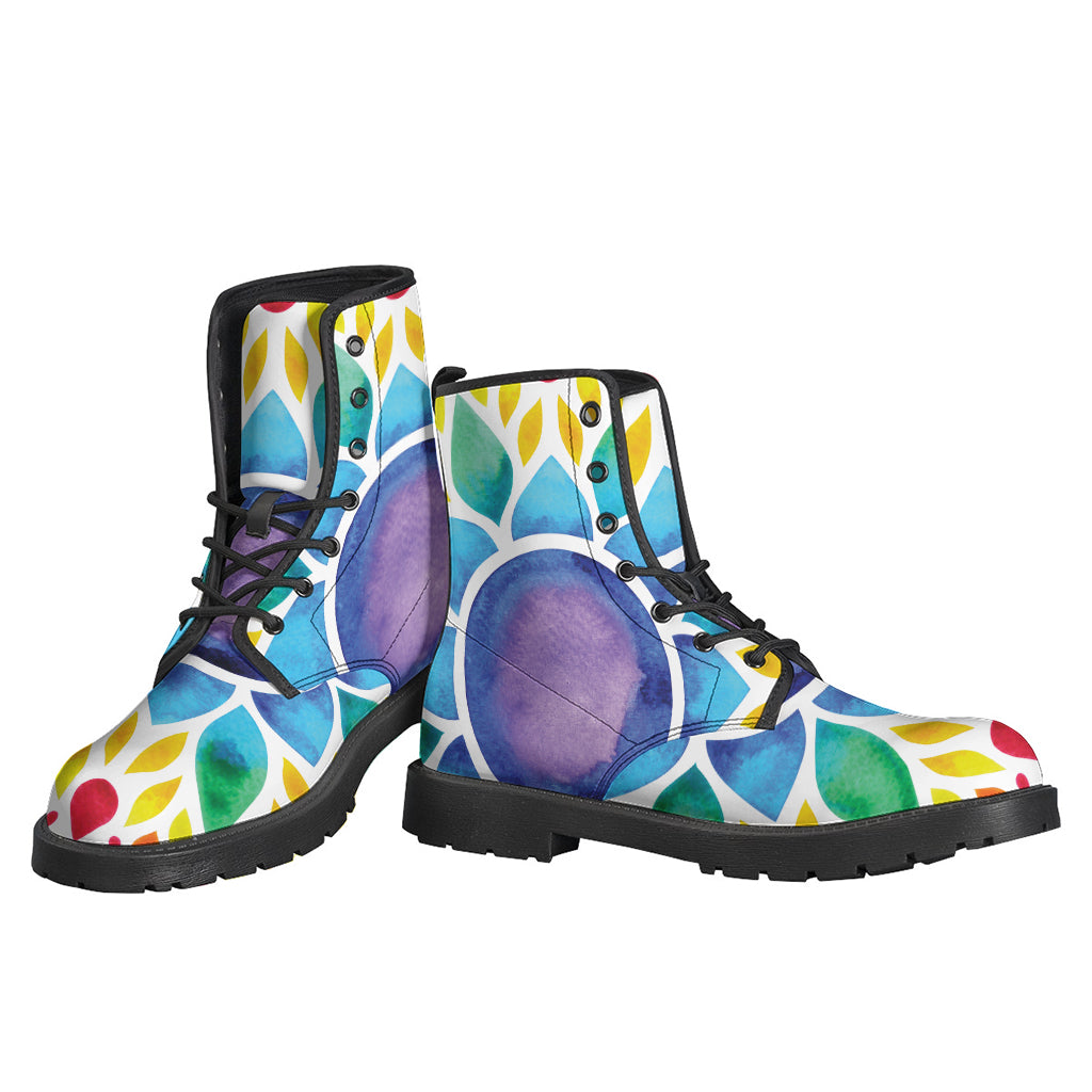 Reiki Chakra Flower Print Backpack