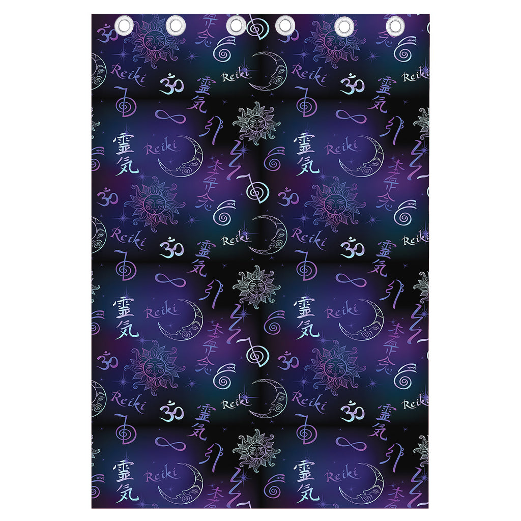 Reiki Energy Pattern Print Curtain