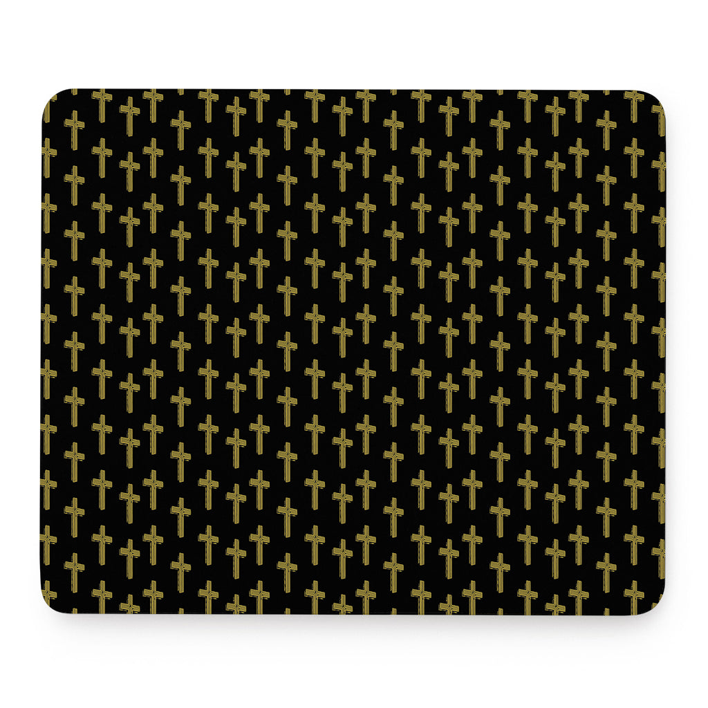 Religious Cross Pattern Print Mouse Pad