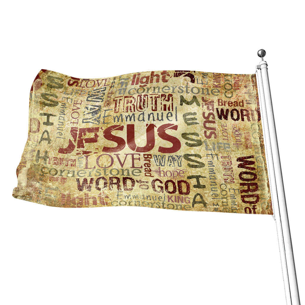Religious Word Of God Print Flag