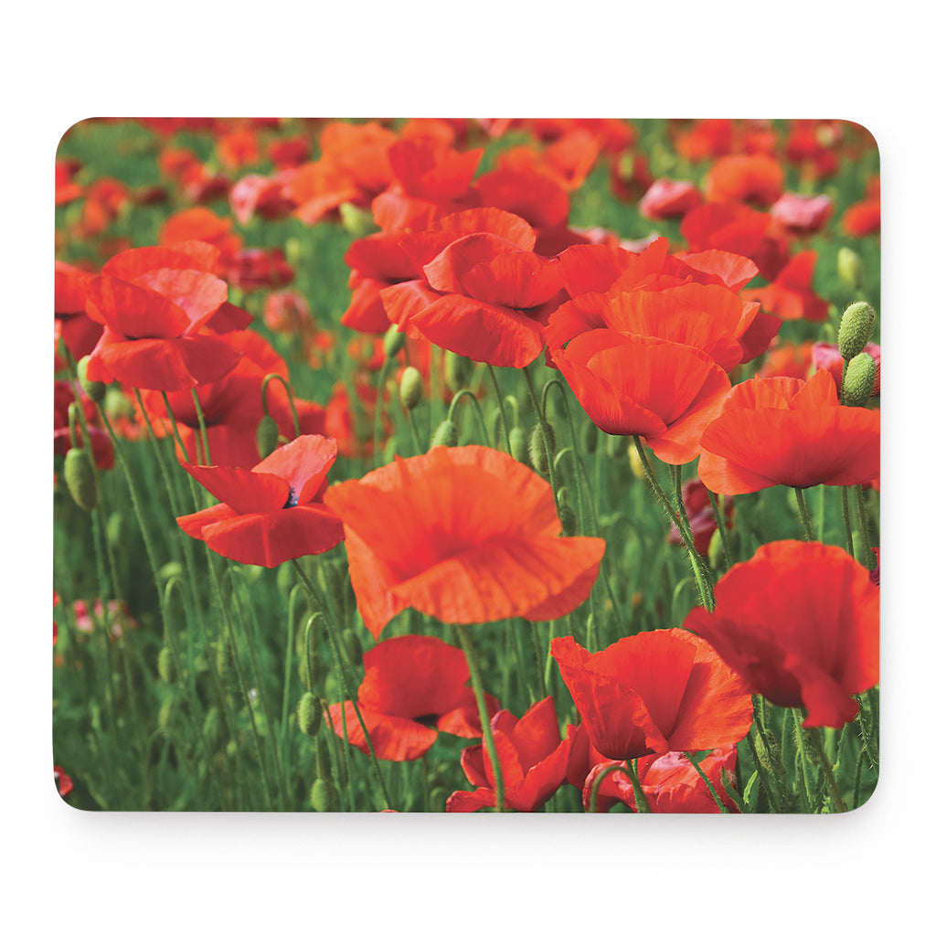 Remembrance Day Poppy Print Mouse Pad
