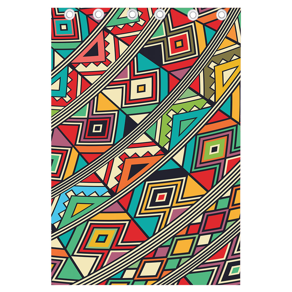 Retro African Ethnic Tribal Print Curtain