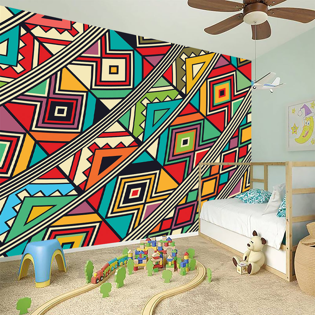 Retro African Ethnic Tribal Print Wall Sticker