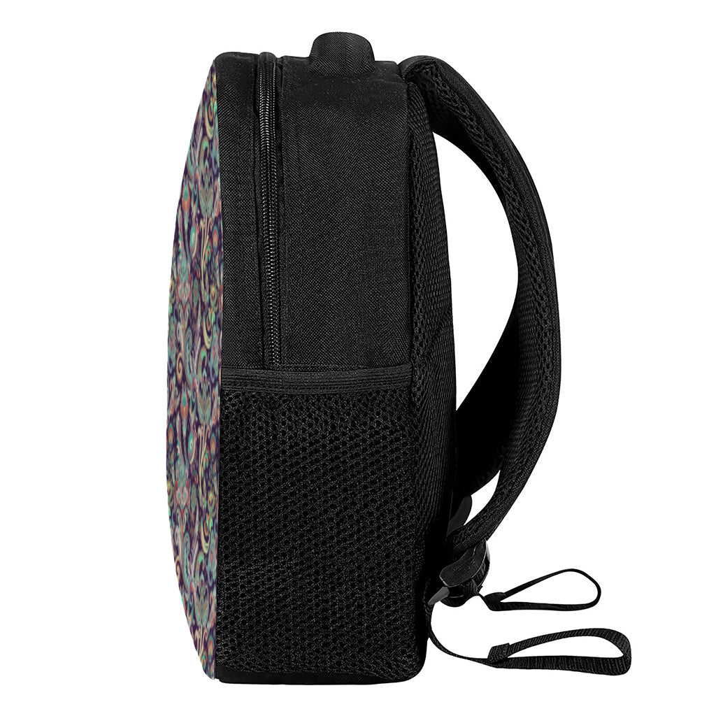 Retro Indian Paisley Pattern Print Casual Backpack