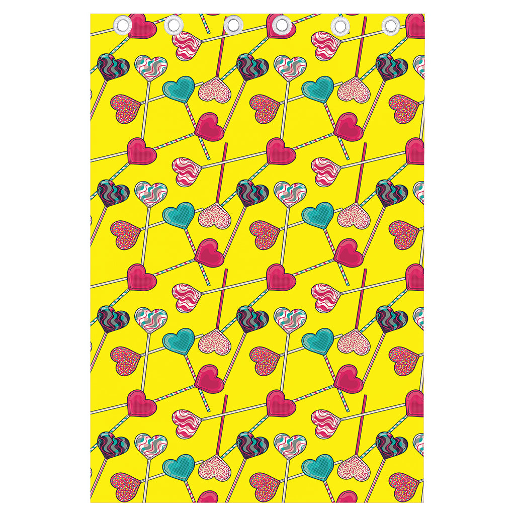 Retro Lollipop Print Curtain