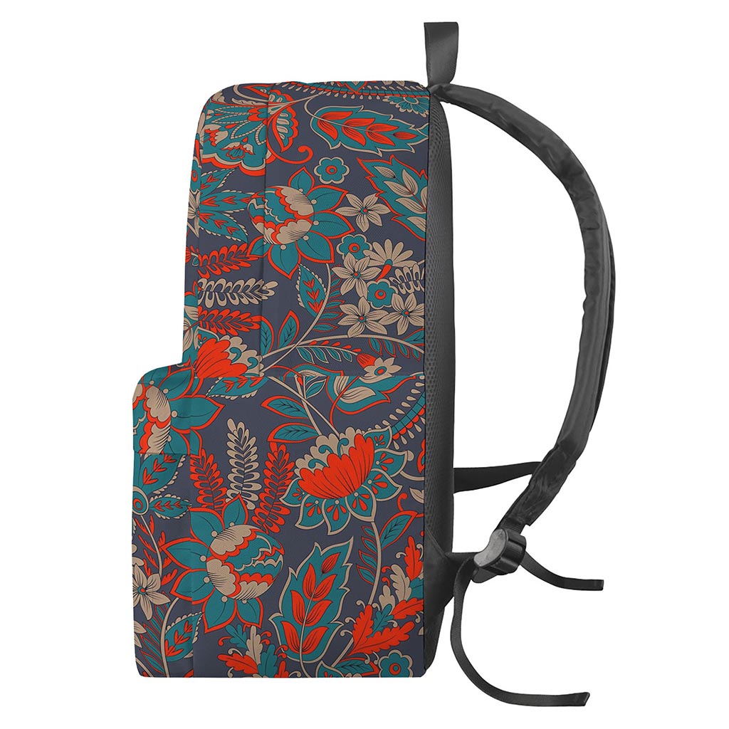 Retro Vintage Bohemian Floral Print Backpack