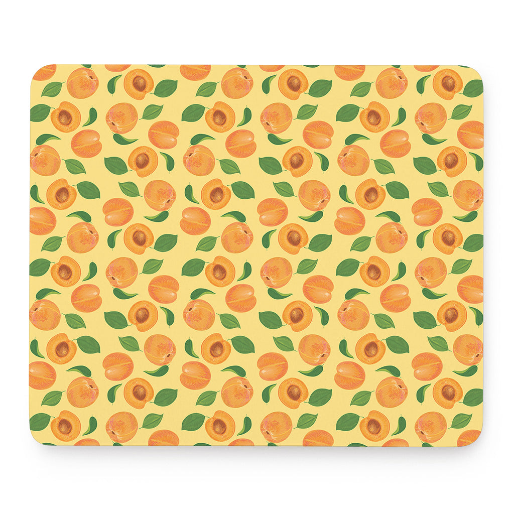 Ripe Apricot Fruit Pattern Print Mouse Pad