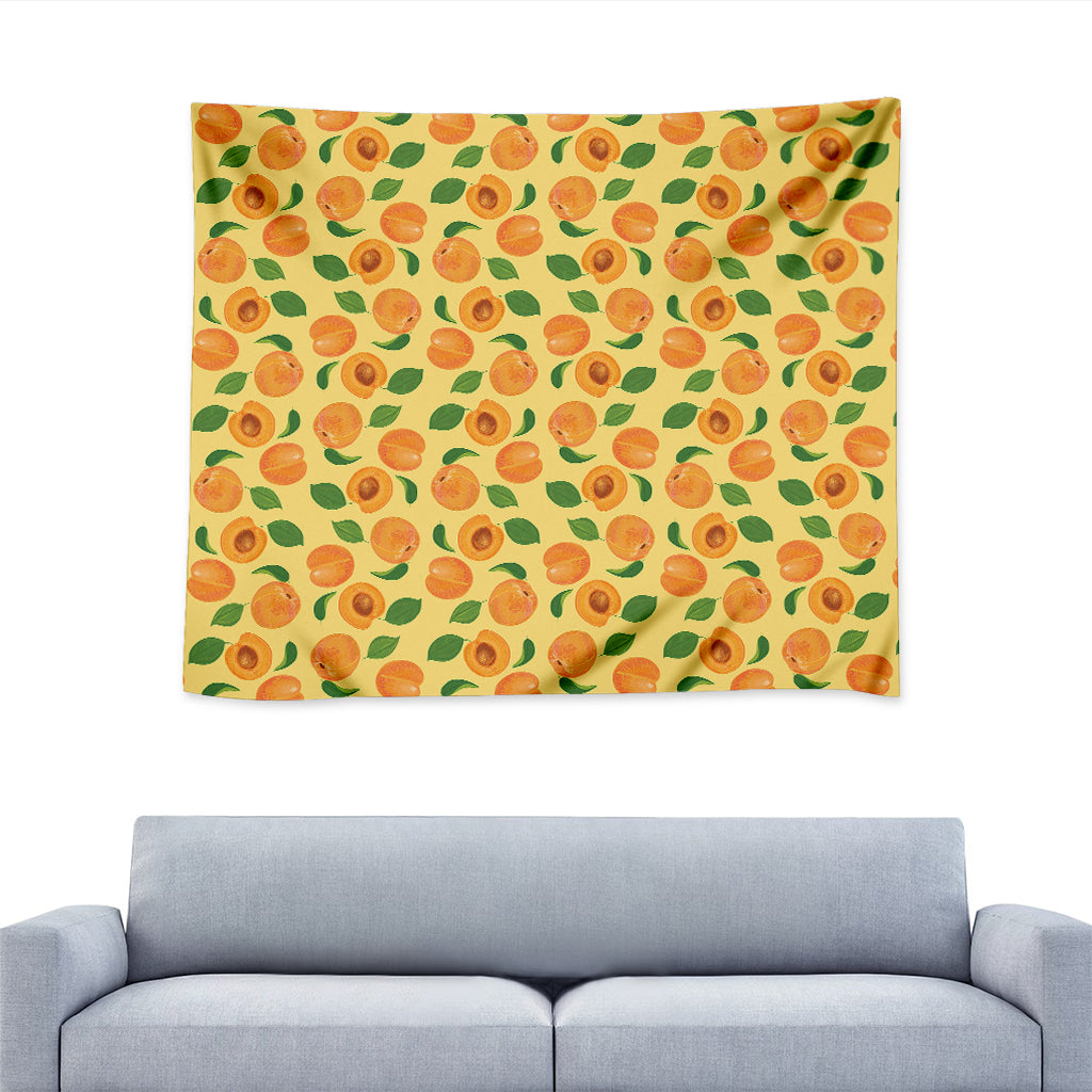 Ripe Apricot Fruit Pattern Print Tapestry