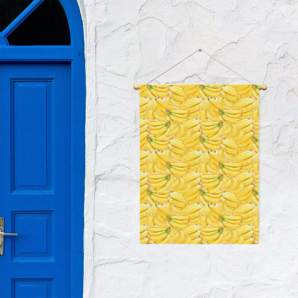 Ripe Banana Pattern Print Garden Flag