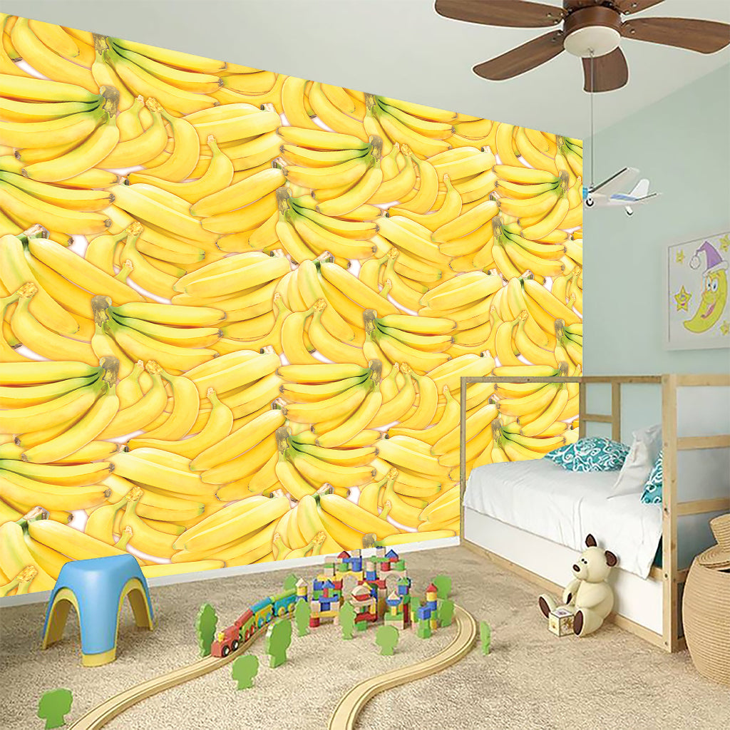 Ripe Banana Pattern Print Wall Sticker