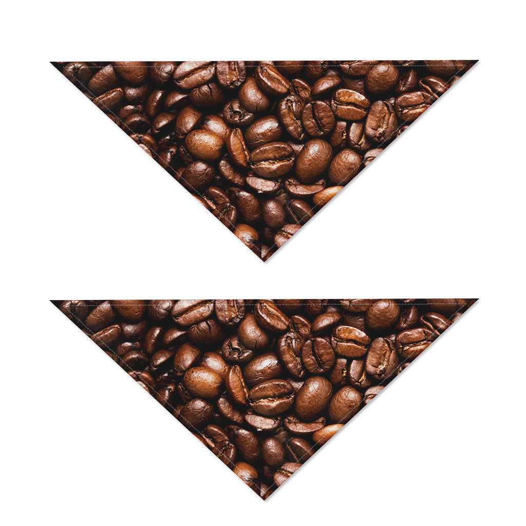 Roasted Coffee Bean Print Dog Bandana