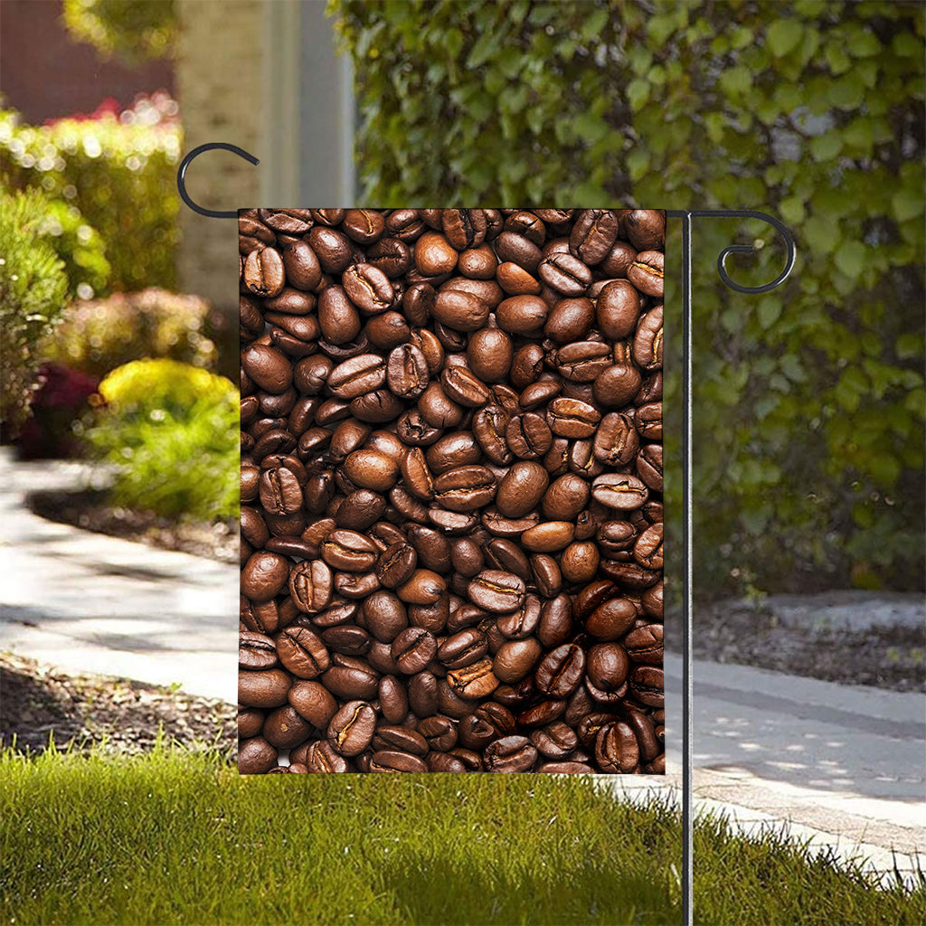 Roasted Coffee Bean Print House Flag