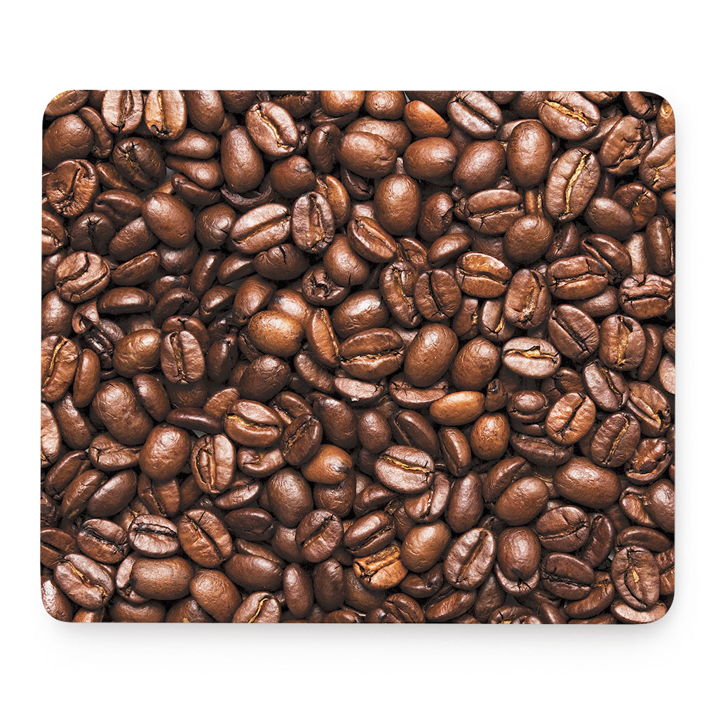 Roasted Coffee Bean Print Mouse Pad