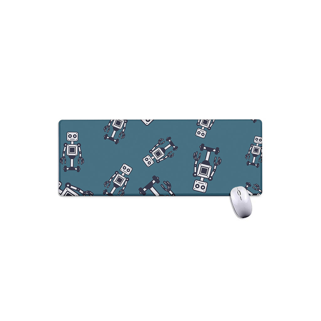 Robot Servant Pattern Print Extended Mouse Pad
