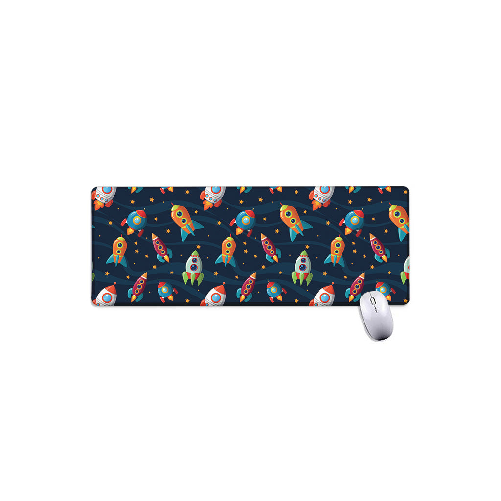 Rockets And Stars Pattern Print Extended Mouse Pad