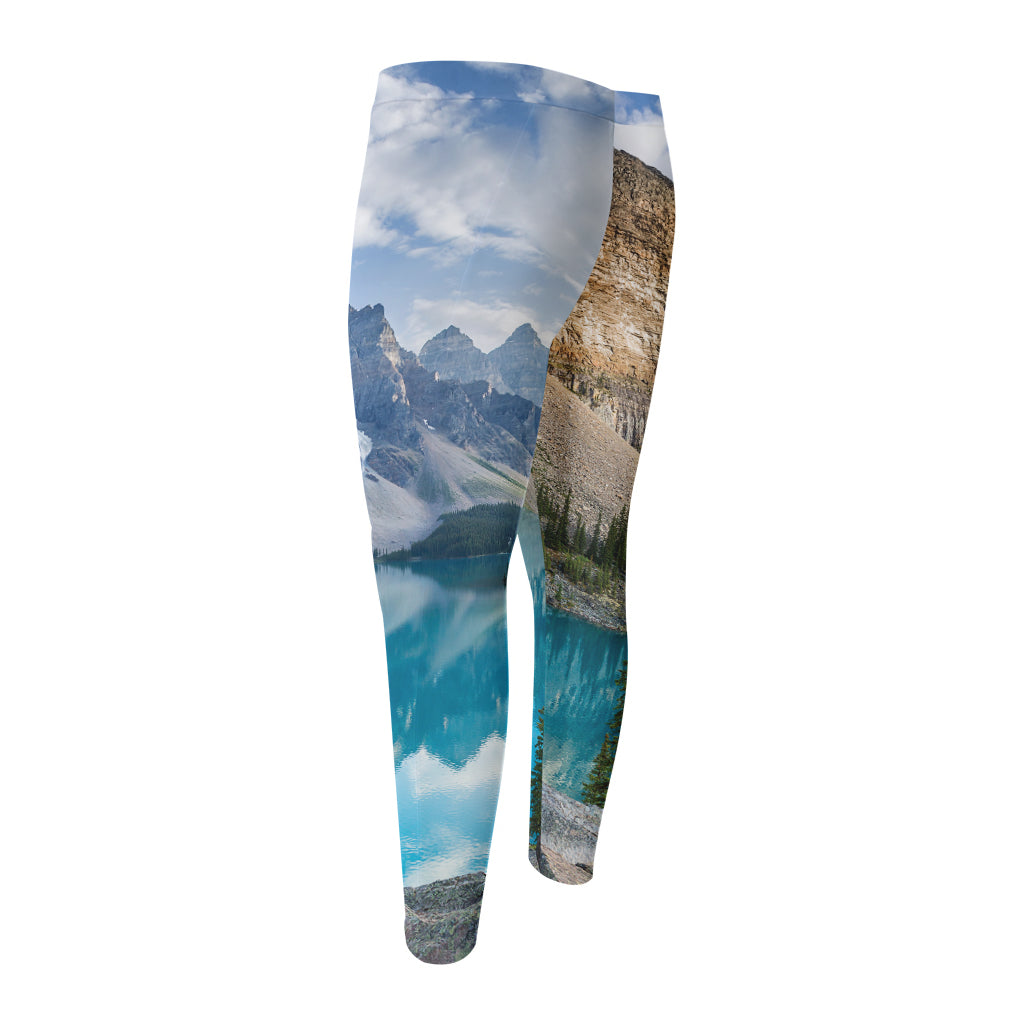 Rocky Mountain Print Men's Compression Pants