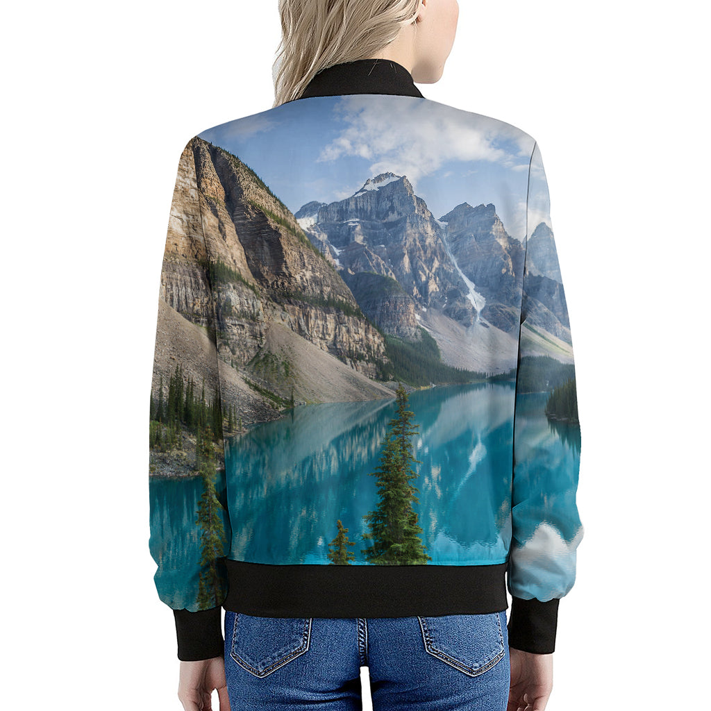 Rocky Mountain Print Women's Bomber Jacket